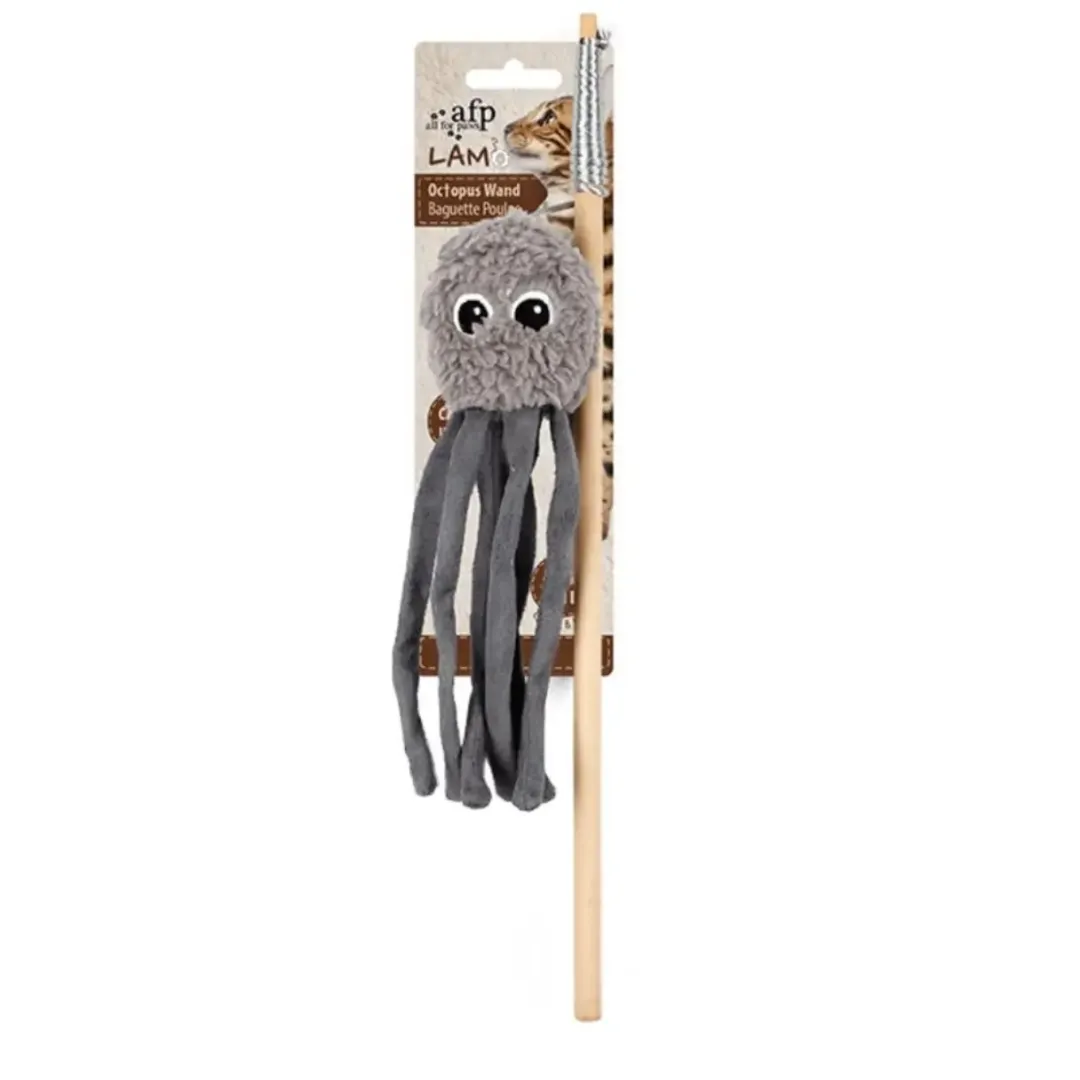 AFP All for paws AFP Lambswool drillepind til kat med blæksprutte assorterede farver