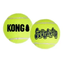 Kong Air Squeaker tennisball Ø 10,2 cm - stor bold med piv til hunde