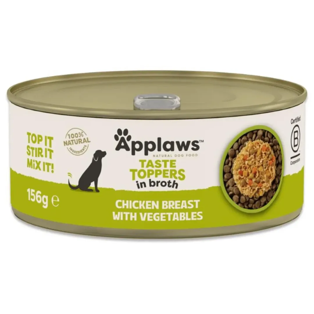 Applaws Hund & Katte mad Applaws hundevådmad kylling og grøntsager 156 g - Naturligt og sundt foder