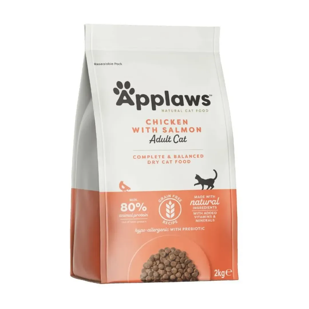 Applaws Hund & Katte mad Applaws kattefoder Kylling og Laks 2 kg