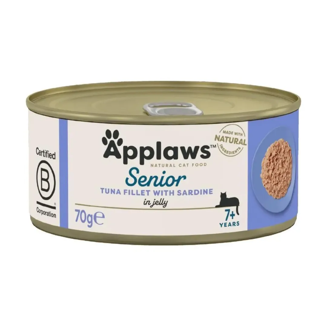 Applaws Hund & Katte mad Applaws Kattevådmad Senior Tun og Sardin 70 g