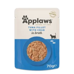 Applaws Hund & Katte mad Applaws Kattevådmad Tun og Krabbe 70 g (pouch) - Naturligt vådfoder til katte