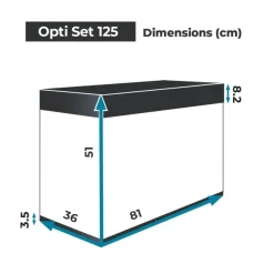 Aquael Optiset 125 Sort
