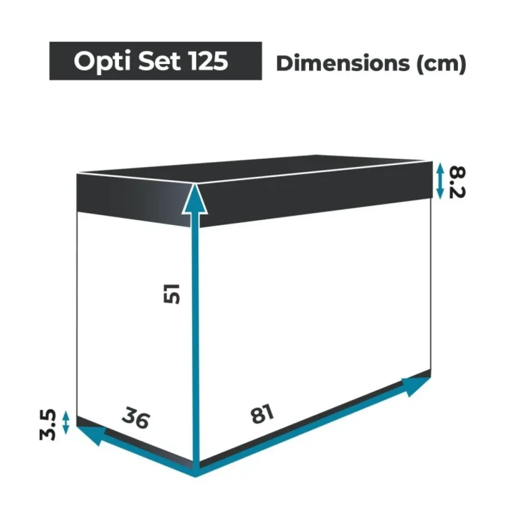 Aquael Optiset 125 Sort