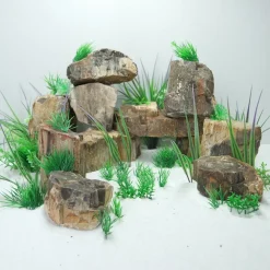 Dekoration til Akvarier og Terrarier AquaScaping sten Wood Fossil pr kg