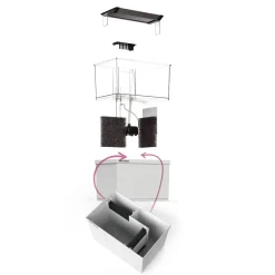 Aqua Medic Armatus XS Saltvandsakvarium med sump 4 Liter