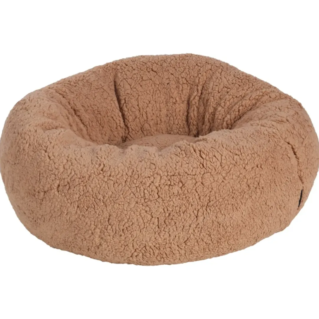 Flamingo Basket Felpa rund hundeseng 45x45x23 cm mocha