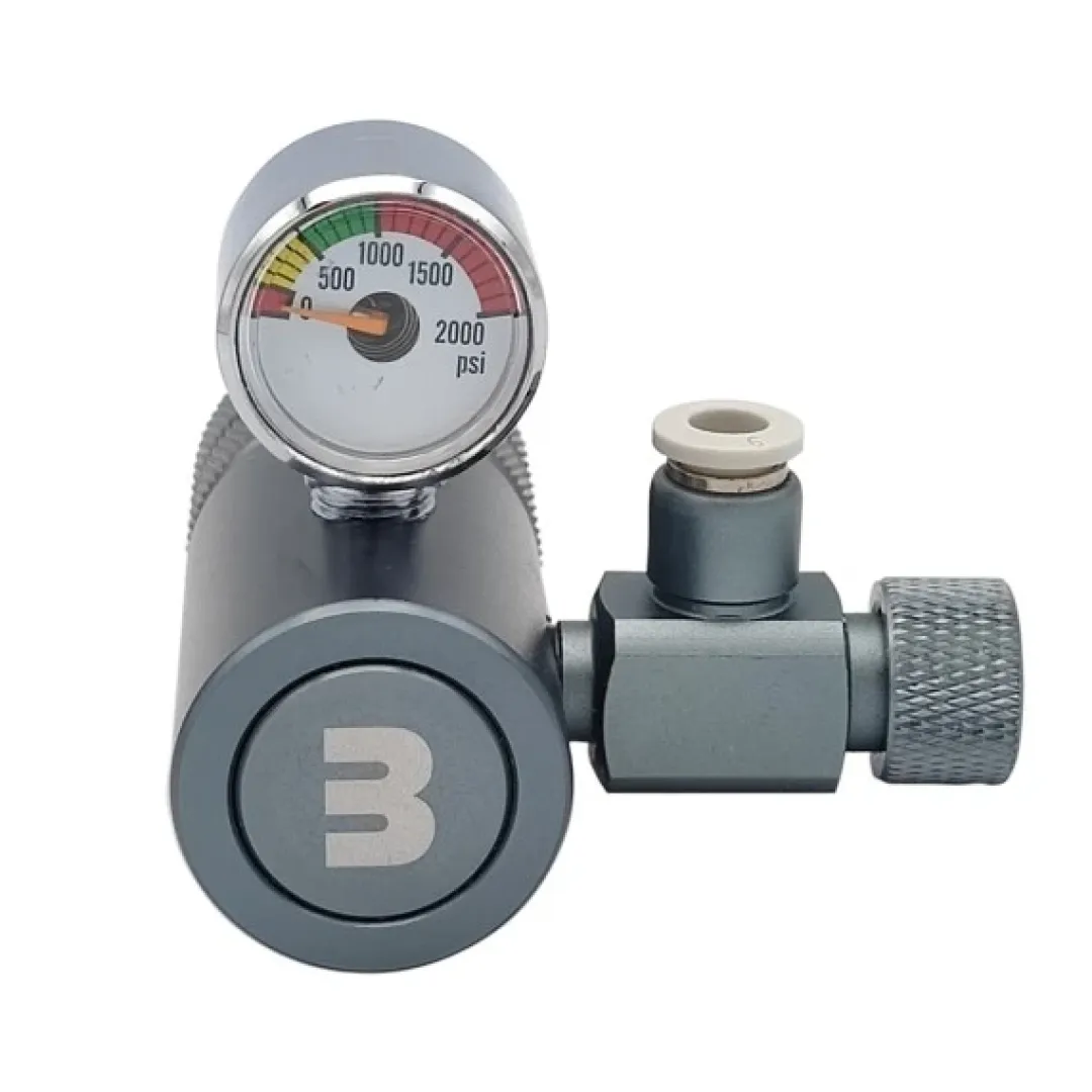 Blau - Aquaristic Blau CO2 BASIC regulator - Co2 Manometer til vandret udtag