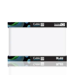 Blau - Aquaristic Blau CUBIC Panorama akvarium Nano Akvarium 28 L Optiwhite glas (40x25x28)