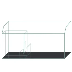 Blau - Aquaristic Blau Gran Cubic Super Reef 122 White 366 liters Saltvandsakvarium