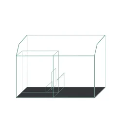 Blau - Aquaristic Blau Gran Cubic Super Reef 92 White 276 liters Saltvandsakvarium