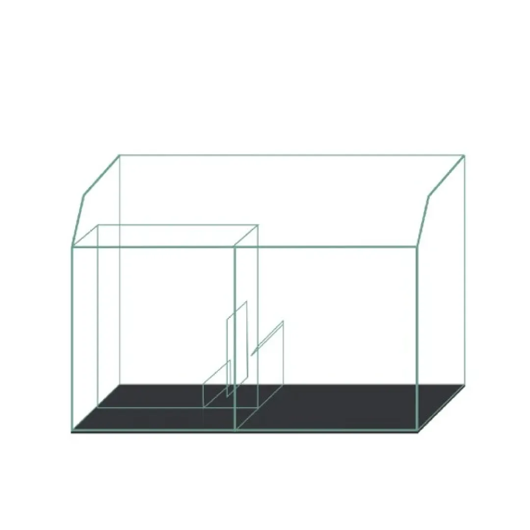 Blau - Aquaristic Blau Gran Cubic Super Reef 92 White 276 liters Saltvandsakvarium