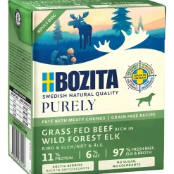 Bozita - Swedish natural quality Bozita Hund Purely Pate Bøf og Elg 370 g - Naturligt og nærende vådfoder