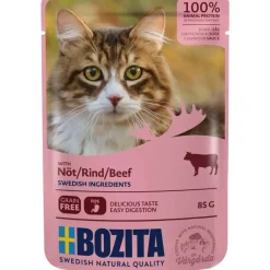 Bozita - Swedish natural quality Bozita Kattefoder pose 85g Oksekød sovs