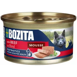 Bozita - Swedish natural quality Bozita Mousse Oksekød 85 g - Kornfrit Fuldfoder til Kat