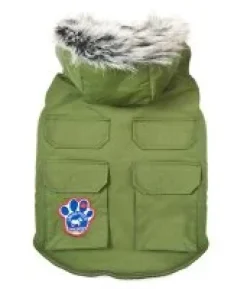 MiniZoo Canada Pooch Everest Explorer hundejakke Militærgrøn 55 cm nr 22
