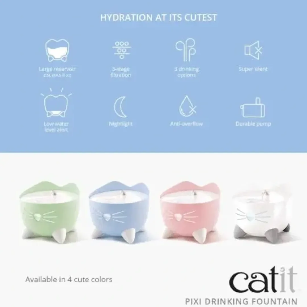 Catit Pixi Drikkefontæne i Pink