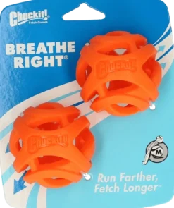 MiniZoo Chuckit Breathe Right Fetch Ball Medium 2 stk