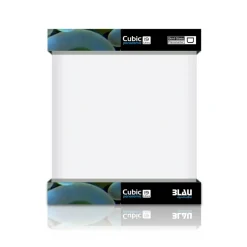 Blau - Aquaristic CUBIC Panorama Nano Akvarium 19 L