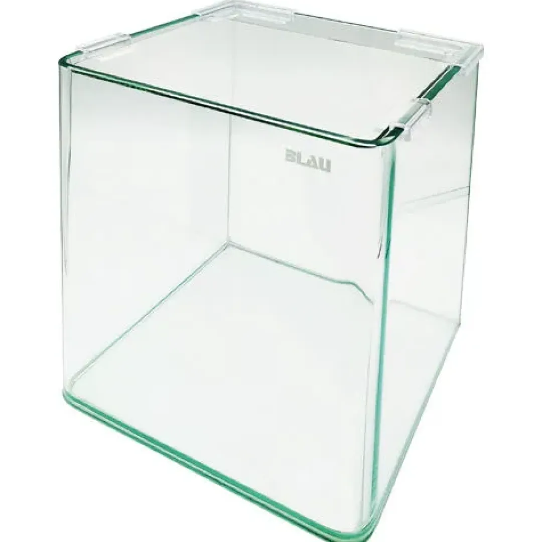 Blau - Aquaristic CUBIC Panorama Nano Akvarium 19 L