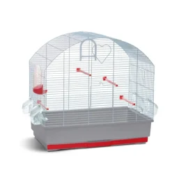 MiniZoo Cuori fuglebur Rød og Grå