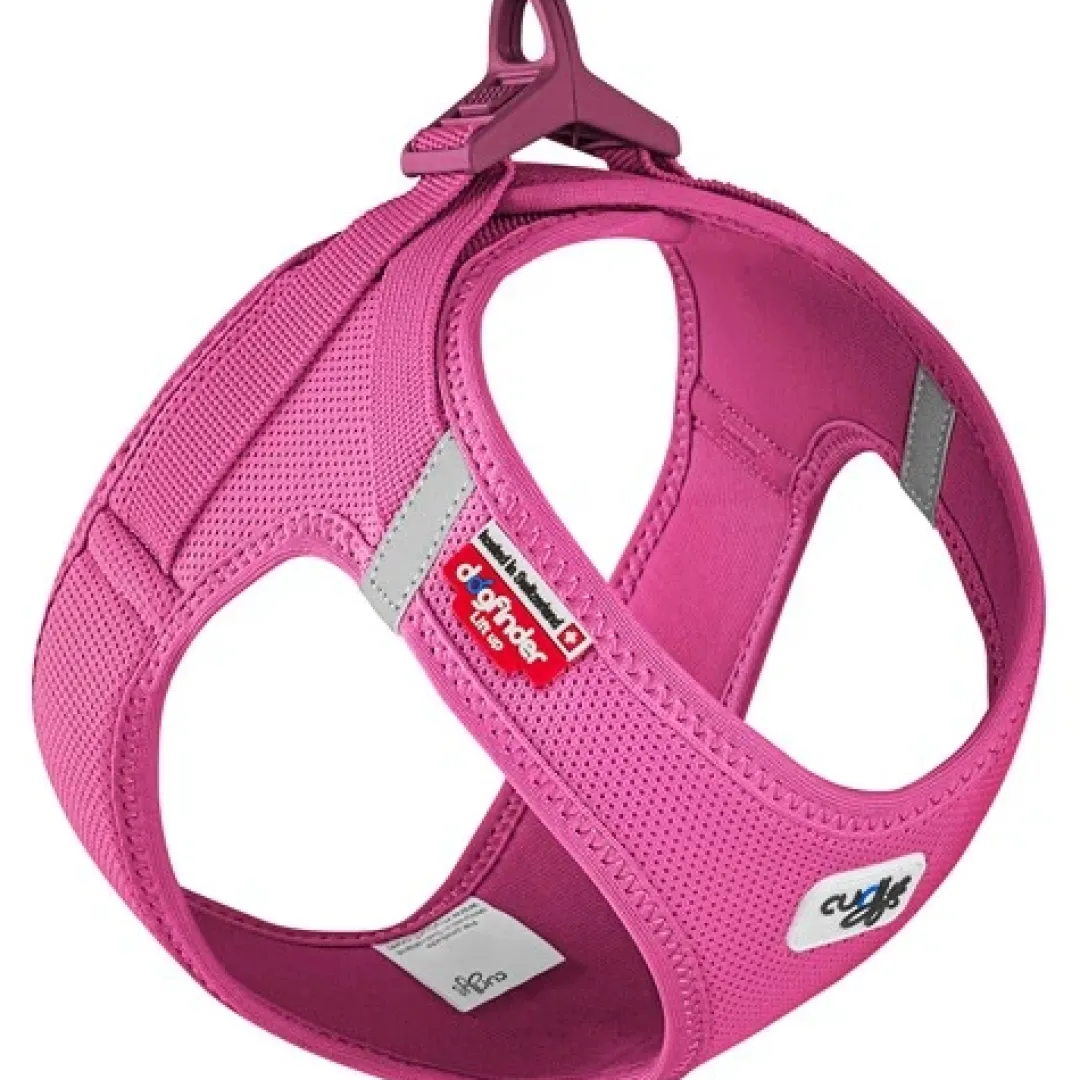 Curli Vest hundesele Clasp Air Mesh Pink XS bryst 34-38 cm - let og sikker komfort