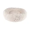 Flamingo Cushion Krems fluffy rund hundeseng medium hvid