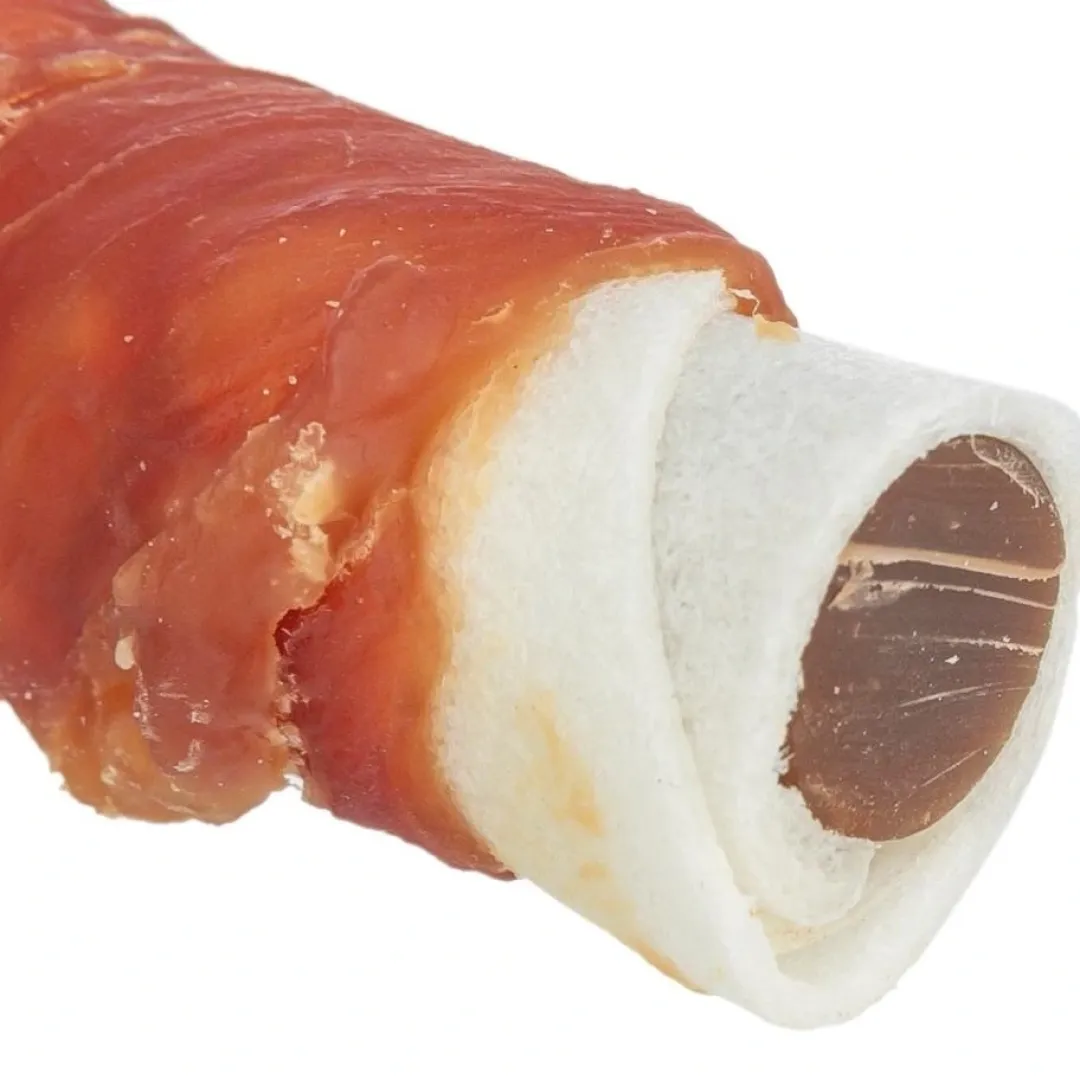 Trixie Denta Fun Stick med and og kyllingelever 12 cm - lille tyggepind