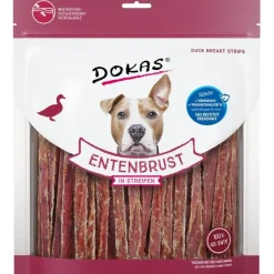 Dokas Premium Hunde og Kattesnacks Dokas Andebryststrimler 500 g - naturlige hundesnacks