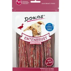 Dokas Premium Hunde og Kattesnacks Dokas Andebryststrimler 70 g - små poser, stor smag