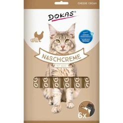 Dokas Premium Hunde og Kattesnacks Dokas Kat Creamy Slikbar Kattesnack Kylling med Ost 90 Gram