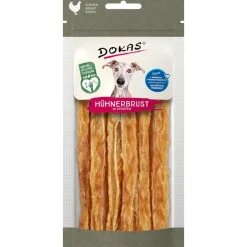Dokas Premium Hunde og Kattesnacks Dokas Kyllingebryststrimler 50 g - naturlige hundesnacks