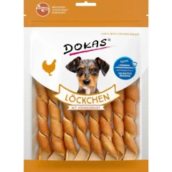 Dokas Premium Hunde og Kattesnacks Dokas Snoet kyllingebryst 120 g - lækre tyggepinde til hunde
