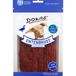 Dokas Premium Hunde og Kattesnacks Dokas Tørrede andebrystskiver 70 g - naturlige hundesnacks