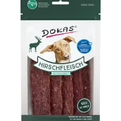 Dokas Premium Hunde og Kattesnacks Dokas Tørrede Krondyrskiver 60 g - naturlige hundesnacks