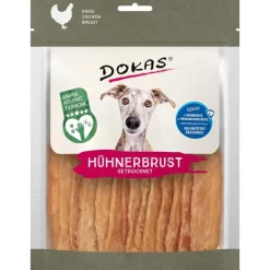 Dokas Premium Hunde og Kattesnacks Dokas Tørret kyllingebryst 170 g - proteinrige hundesnacks