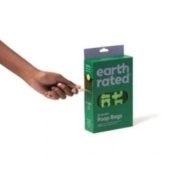 Earth Rated - høm høm poser Earth Rated Øko hømhømposer Lavendel med håndtag 120 stk