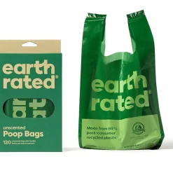Earth Rated - høm høm poser Earth Rated Øko hømhømposer med håndtag 120 stk