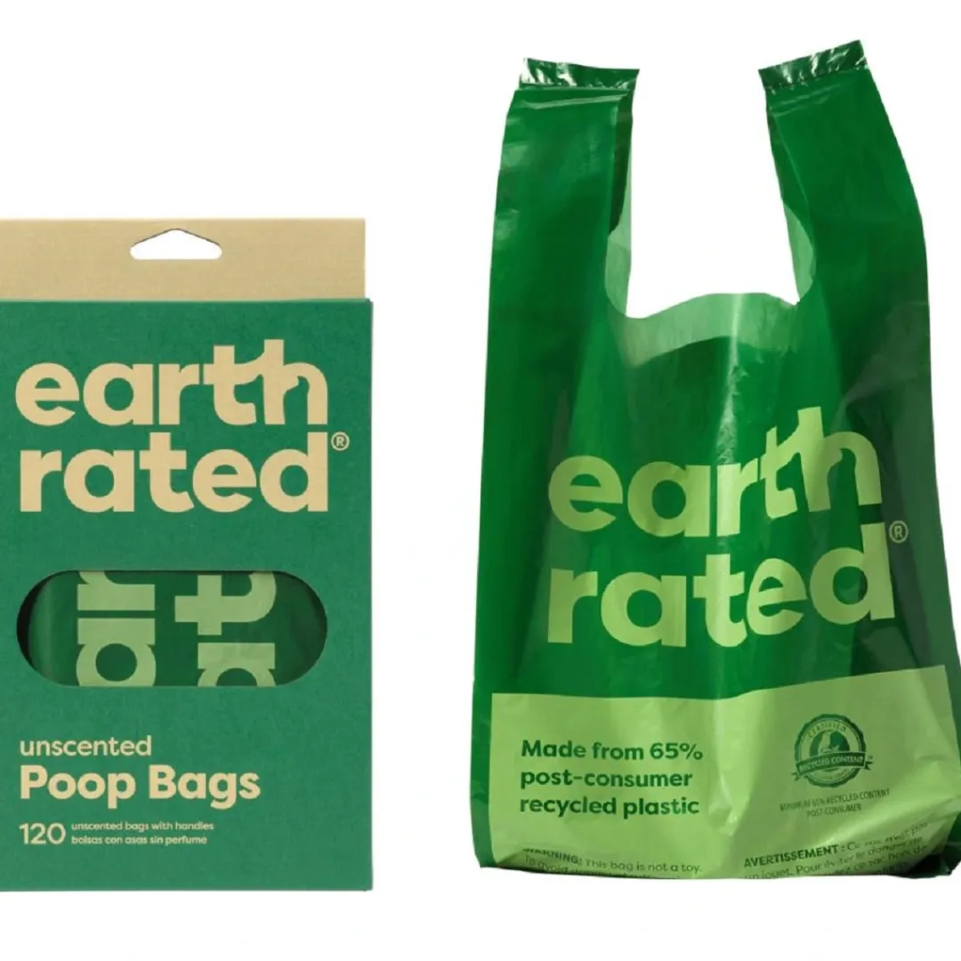 Earth Rated - høm høm poser Earth Rated Øko hømhømposer med håndtag 120 stk