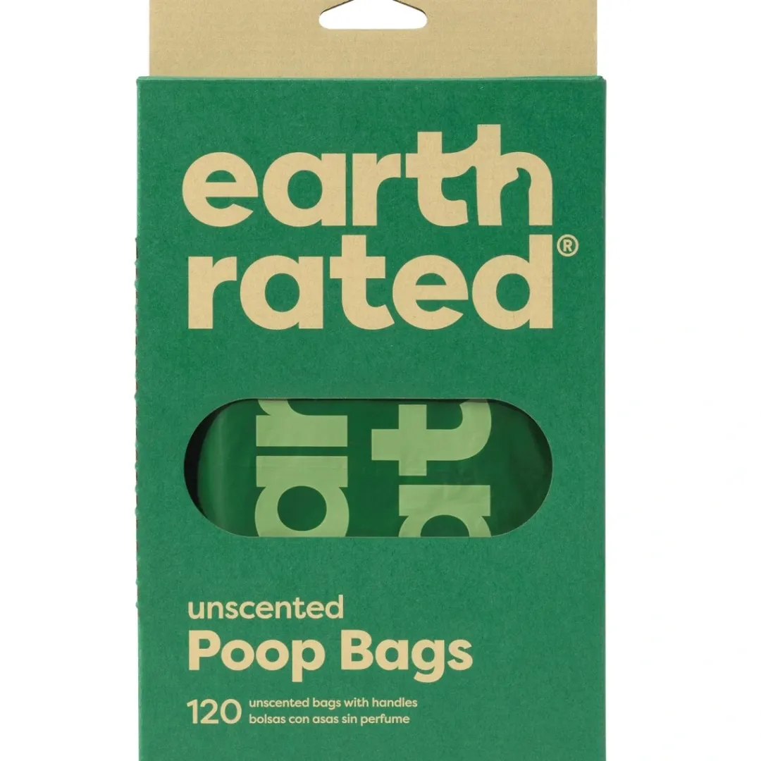 Earth Rated - høm høm poser Earth Rated Øko hømhømposer med håndtag 120 stk