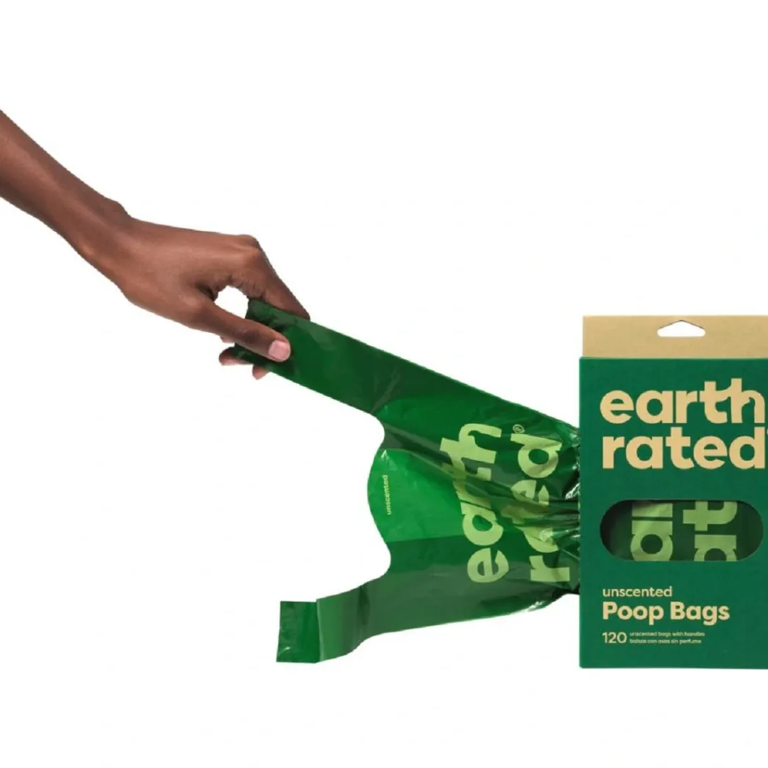 Earth Rated - høm høm poser Earth Rated Øko hømhømposer med håndtag 120 stk
