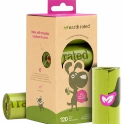 Earth Rated - høm høm poser Earth Rated 120 stk Øko Hømhøm poser med lavendelduft