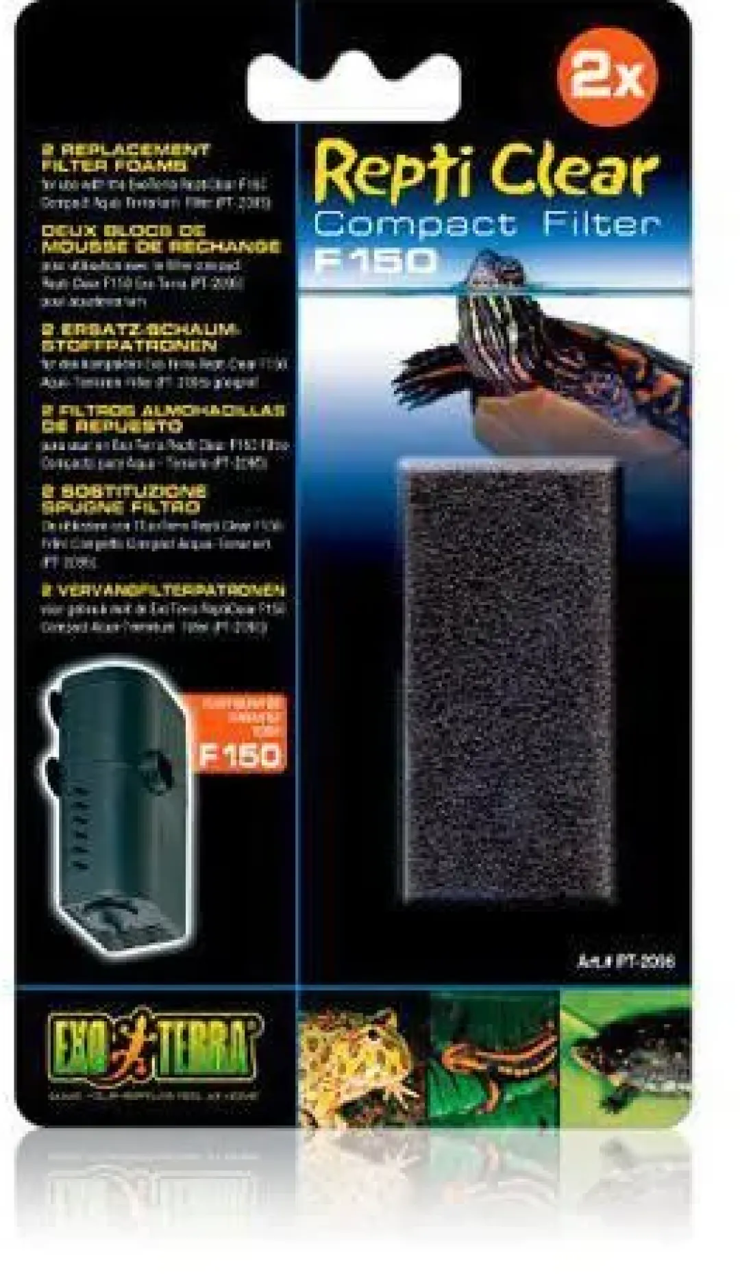 ExoTerra Exo Terra ReptiClear, svamp Filtersvamp t/HPT2095 F150