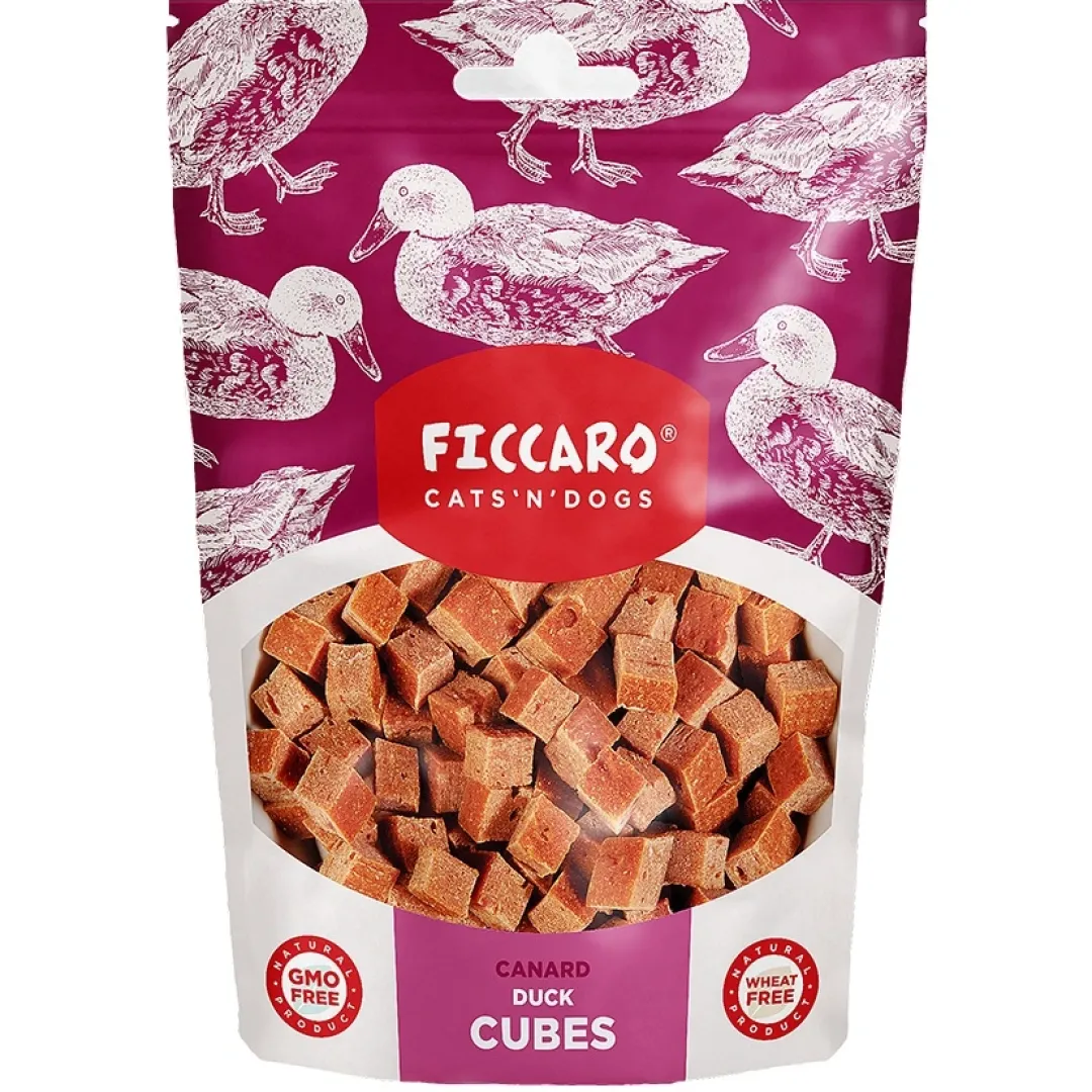 Ficcaro Katte og Hundesnack FICCARO Hundesnack And Cubes - lækre andeterninger til hunde 100 g