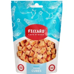 Ficcaro Katte og Hundesnack FICCARO Hundesnack Kyllingeterner 100 g - lækre hundesnacks med kylling