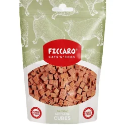 Ficcaro Katte og Hundesnack FICCARO Hundesnack Lam Soft Cubes - bløde tern af lam 100 g
