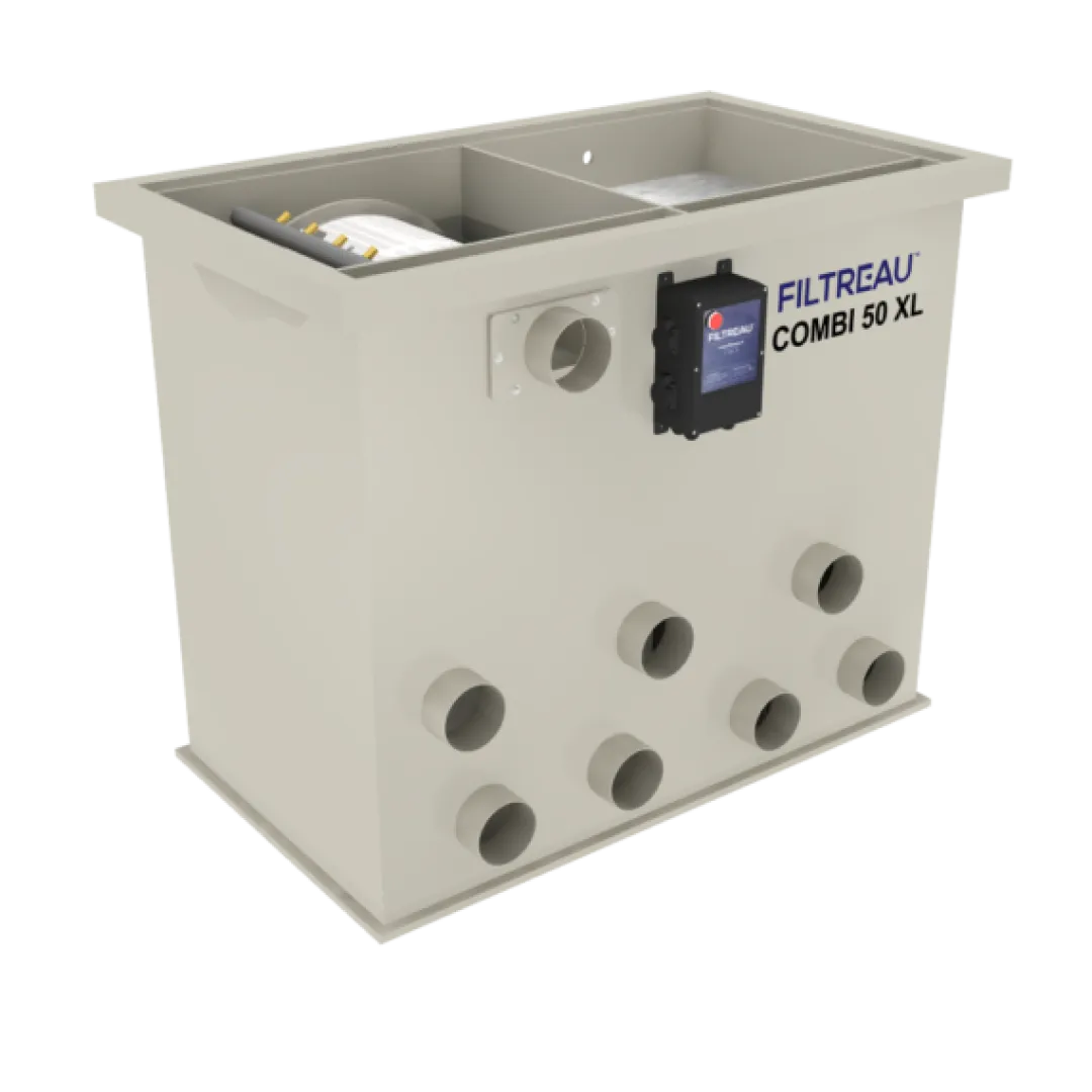 Filtreau Combi 50XL Gravity med spulepumpe og 2 x UV-C