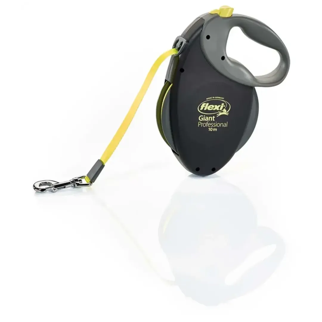 Flexi Hundesnor Flexi Giant Professional L Hundeline Sort 10 m - maks 50 kg