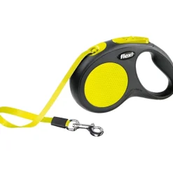 Flexi Hundesnor Flexi New Neon bånd M 5 m 25 kg neon gul