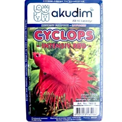 Frostfoder til Akvariefisk Frostfoder Cyclops Intensiv rød 100 g